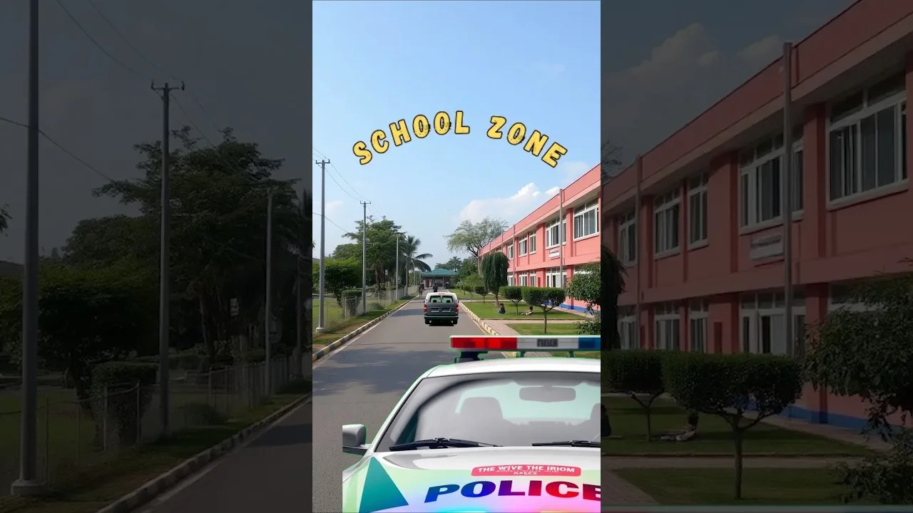 Pourquoi conduire à 106 MPH dans une zone scolaire est mauvais #dashcam #police #animation