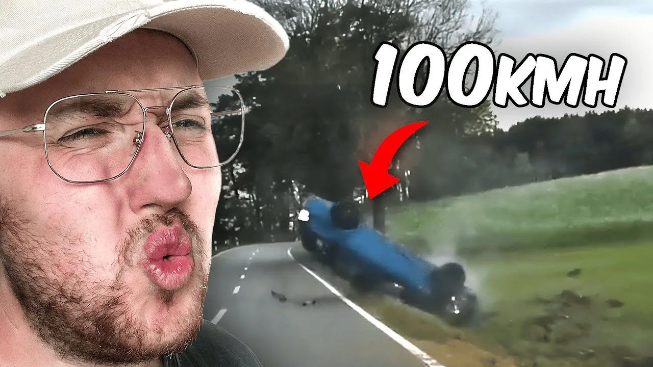 ACCIDENT VIOLENT À 100 KM/H 😱🚨 Réaction de la dashcam allemande