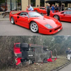 Crash d'une Ferrari F40 au kilométrage le plus élevé