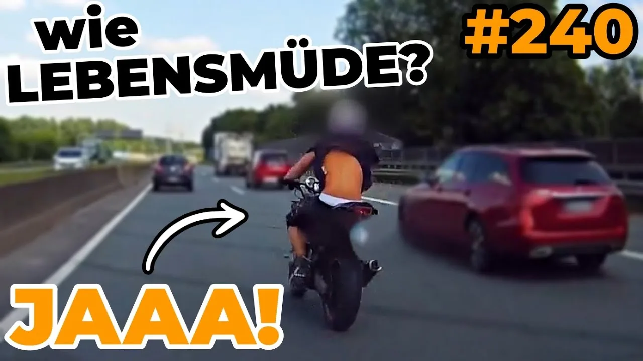 Fatigué des motocyclistes de la vie, des appels rapprochés et presque percutés par un camion | #GERMANDASHCAM #240