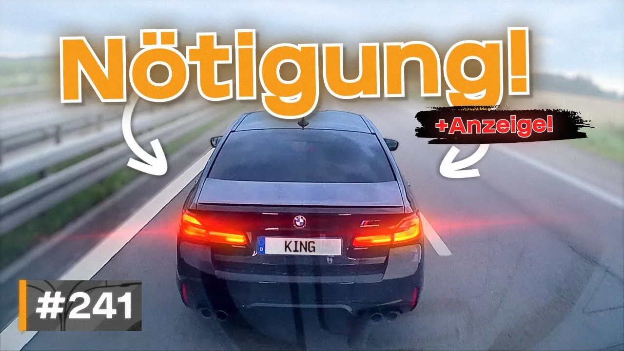 Coercition BMW, caravane perdue et homme ivre heurte un camion ! | #ALLEMAND #DASHCAM | #241