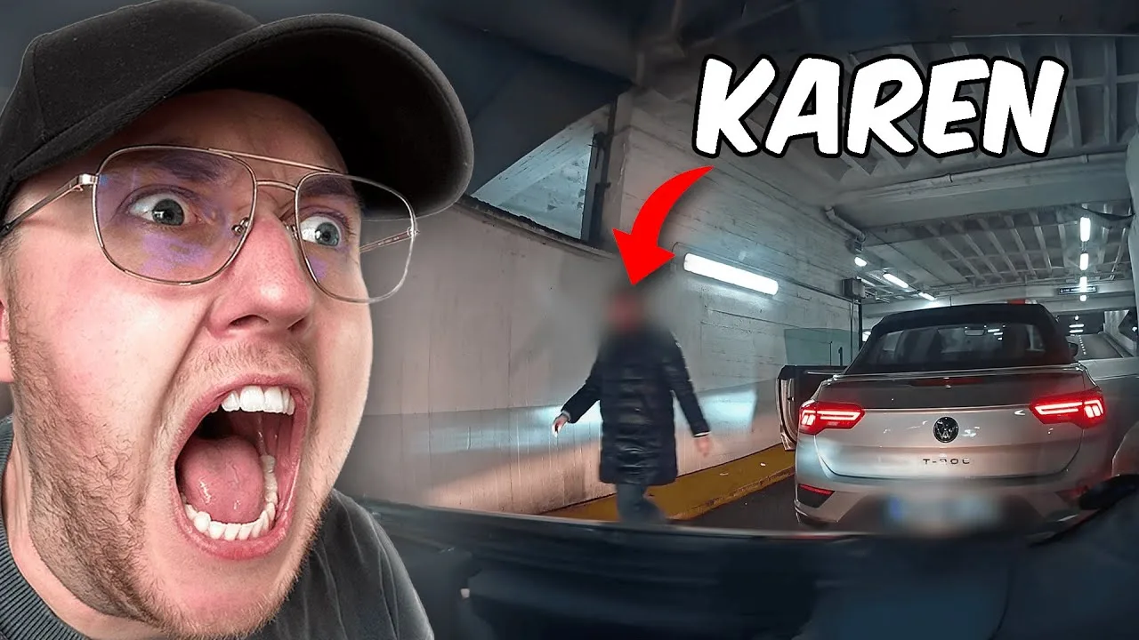 UNE KAREN FAIT DES PROBLÈMES 😱🚨 Réaction de la dashcam allemande