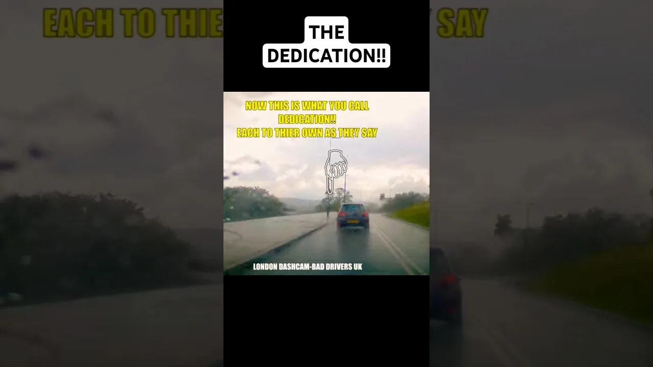 Chacun son truc ! #dashcam #londres #pluie