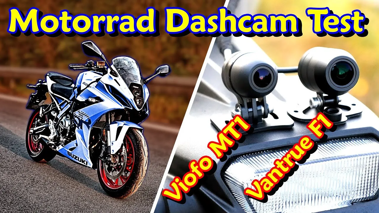 Test de Dashcam Motorrad | Viofo MT1 contre Vantrue F1 | DDG Dashcam Allemagne |