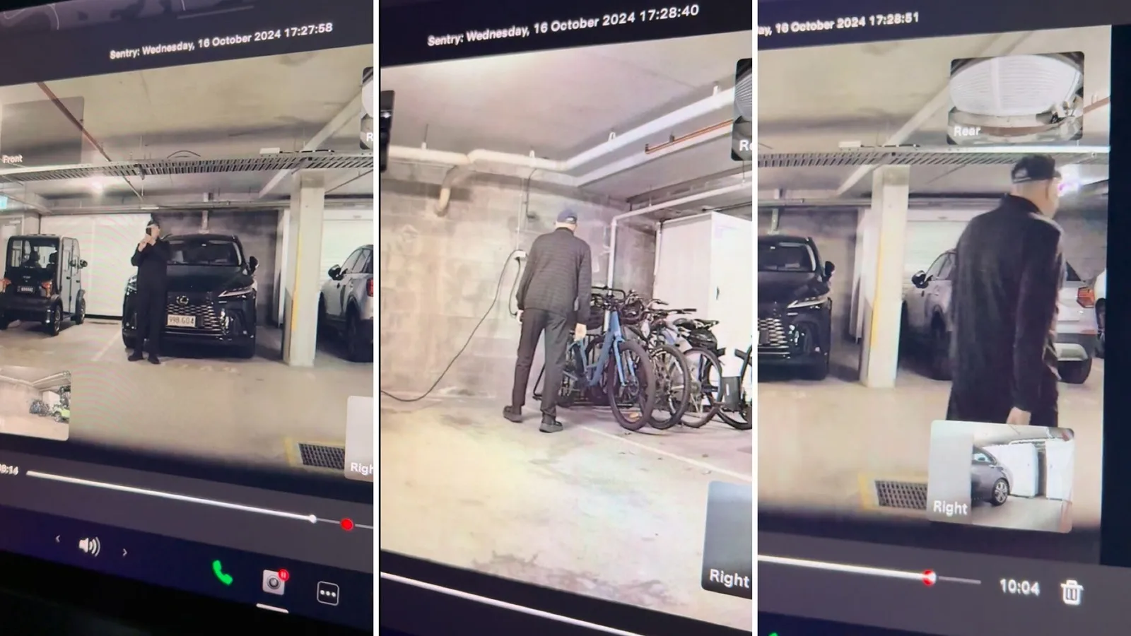 Les images d’une dashcam de Tesla surprennent un passant en flagrant délit d’acte insensé : « absolument frustrant »