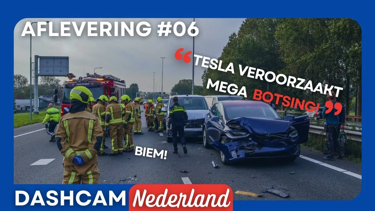 Tesla provoque une MÉGA collision ! | Dashcam Pays-Bas | Épisode #6