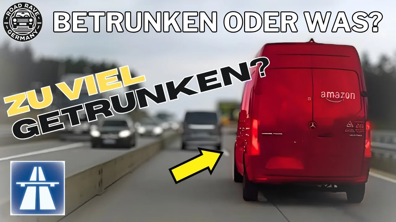 Ivre au volant ? Violations du droit de passage, quasi-accident – #Allemagne #dashcam #019 – ROAD RAVE GERMANY 🔥