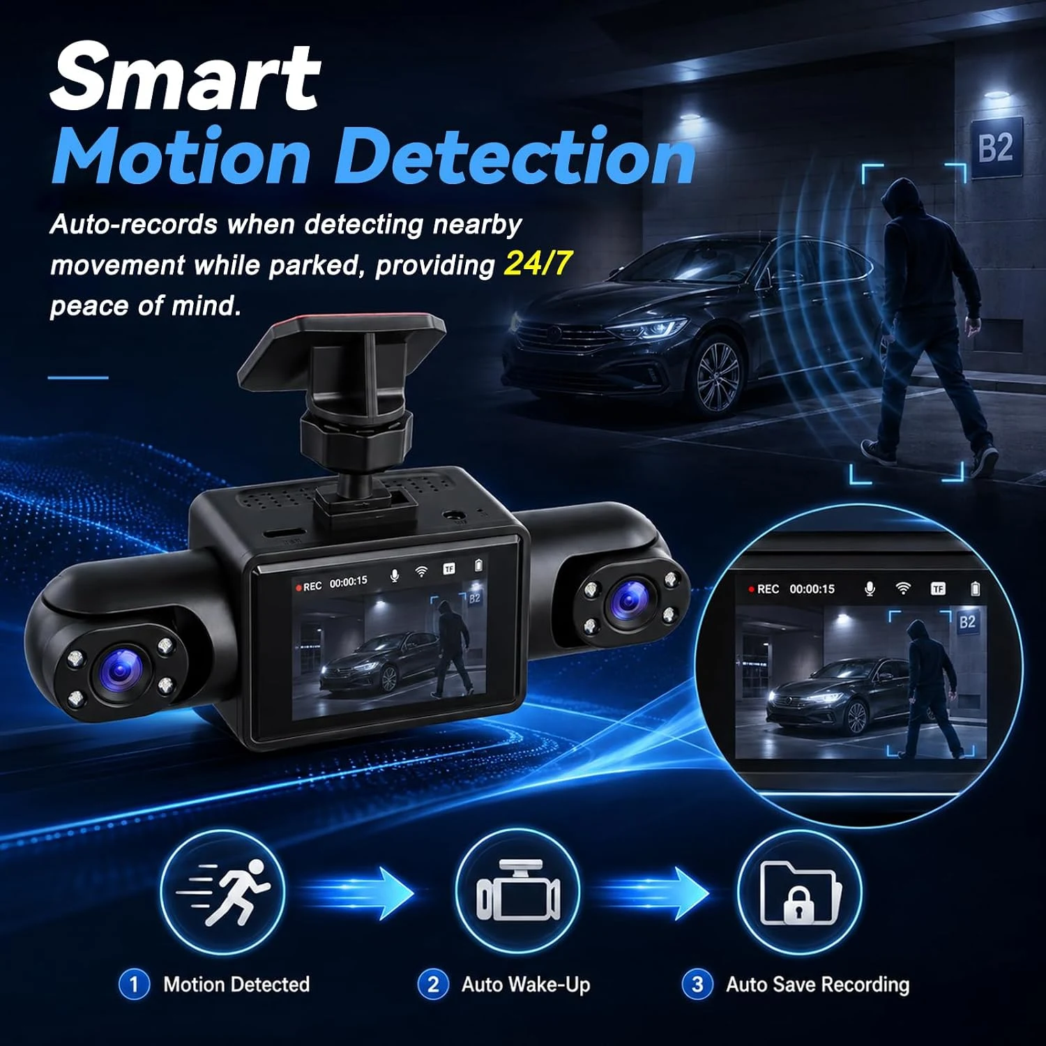 Dashcam 4 Canaux LORPHEIR
