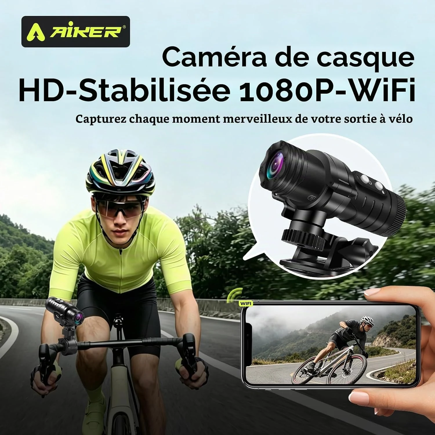 Dashcam Moto Aiker