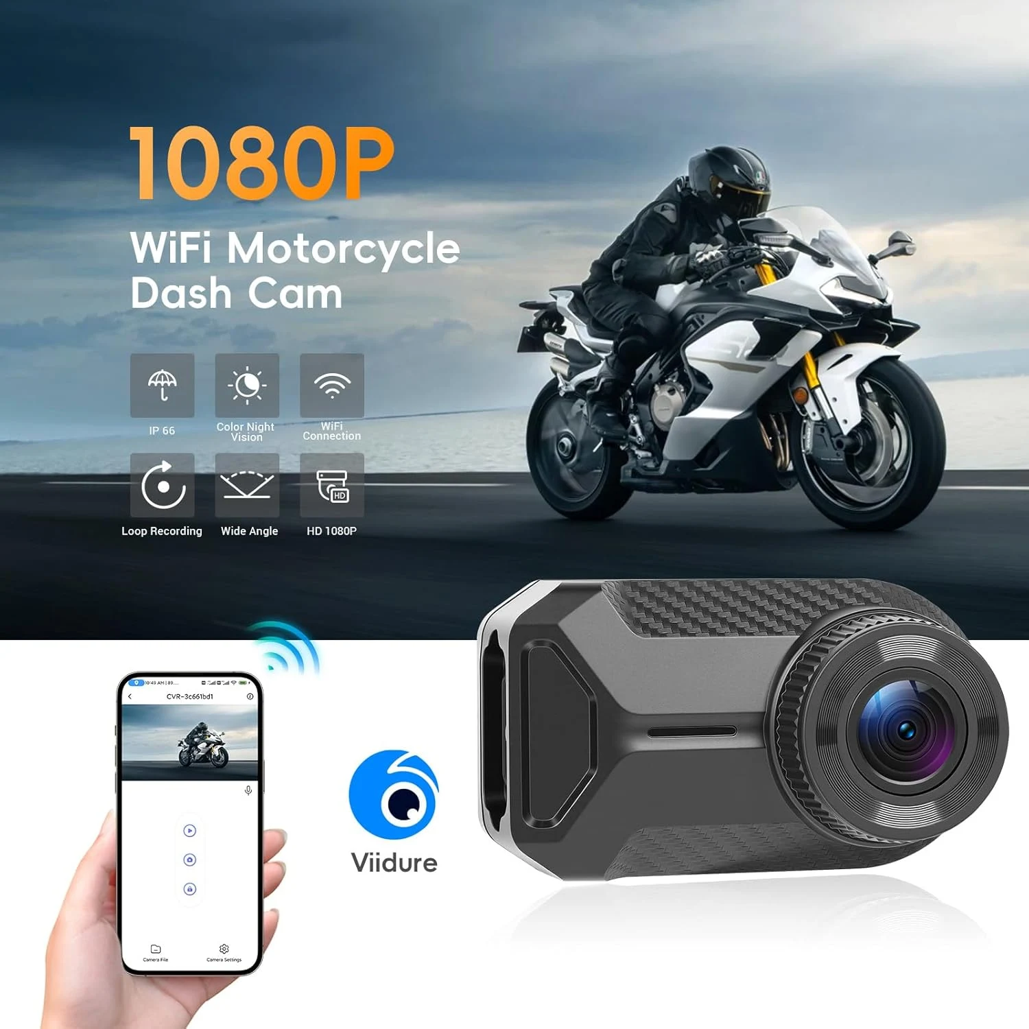 Dashcam Mini Moto CAMECHO