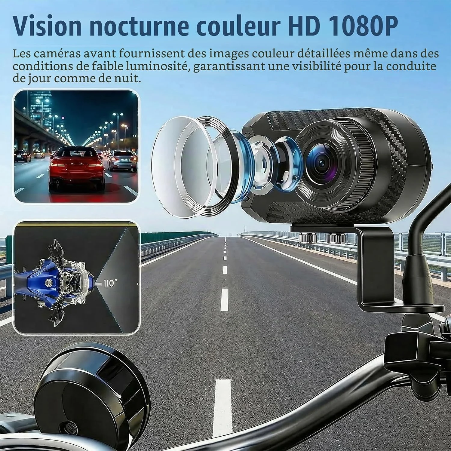Dashcam Mini Moto CAMECHO