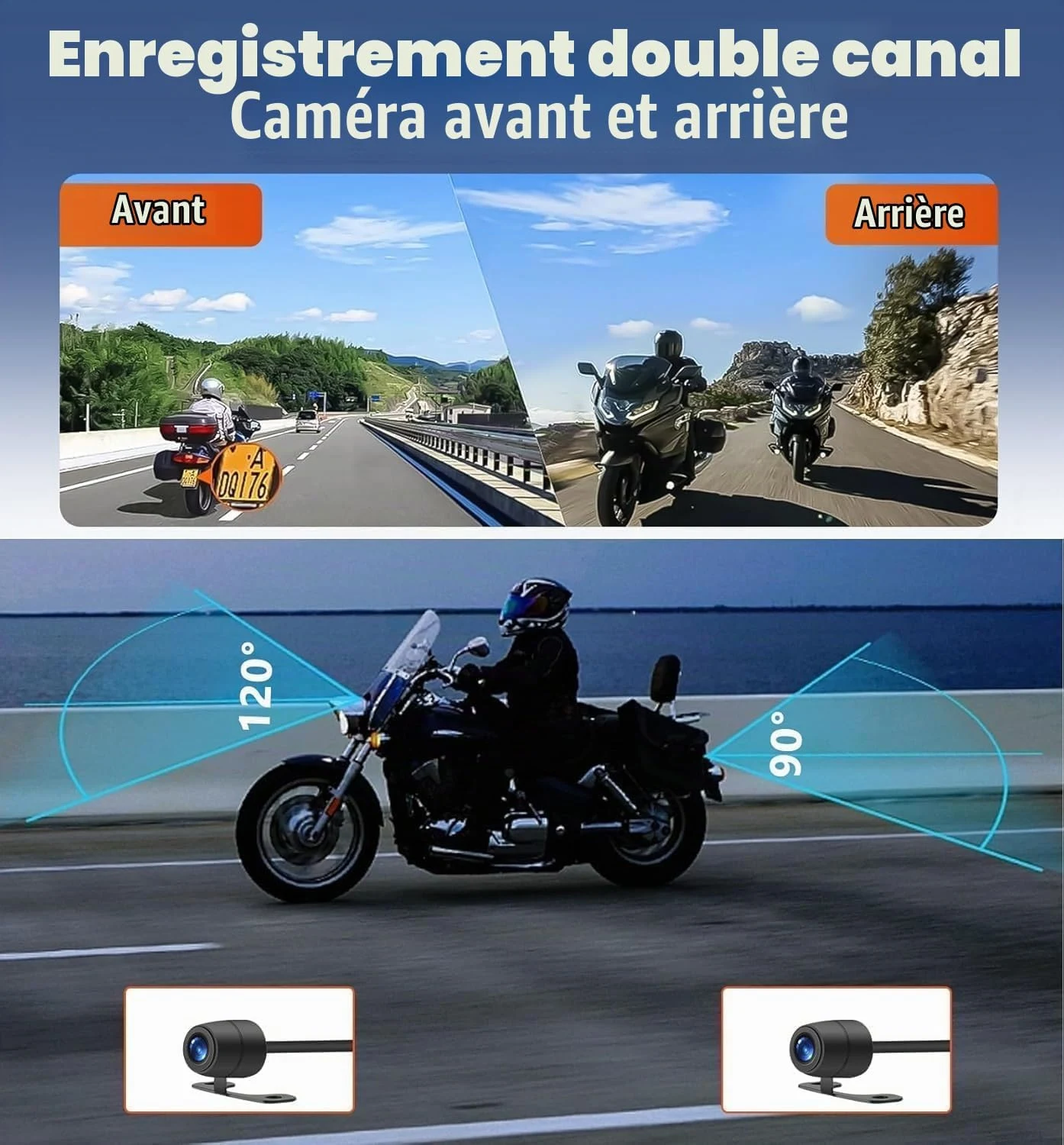 CAMECHO Moto Dashcam