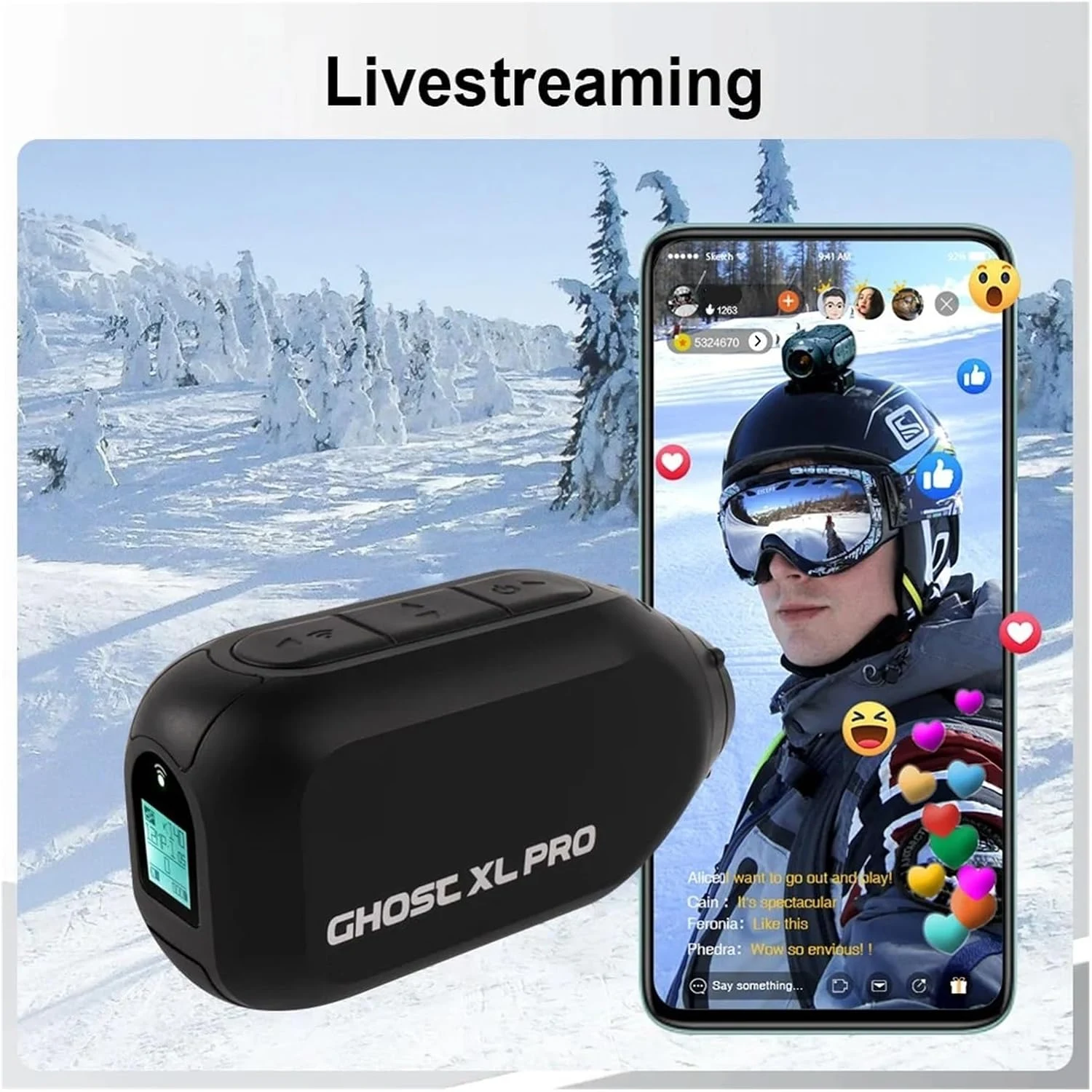 Caméra d'action Ghost XL Pro 4K