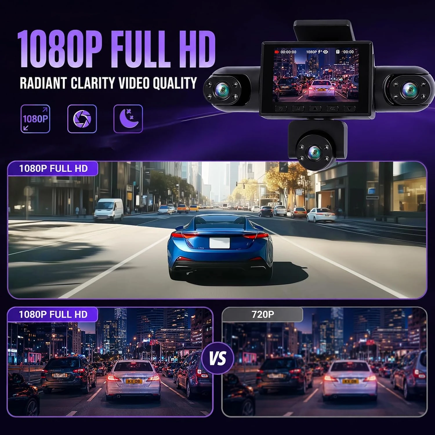 NHOPEEW Dashcam 1080P
