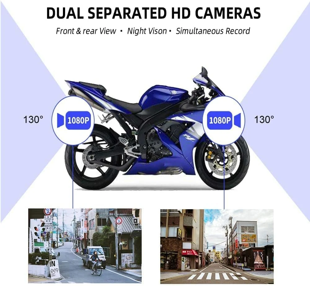 Caméra de Tableau de Bord pour Moto