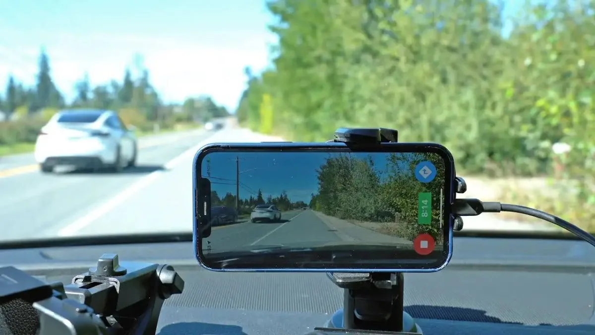 Imagen App dashcam Android Automotive