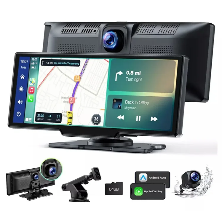 10,26 pouces avec Apple Carplay, Android Auto et Dashcam.