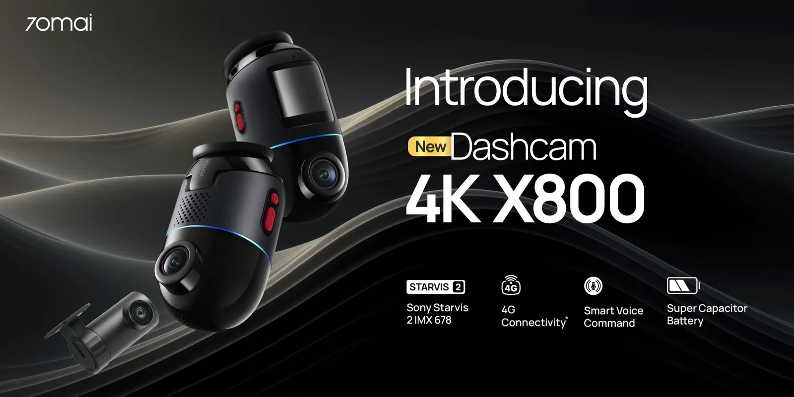 70mai officiel lales dashcam x800 4k omni en Indonésie, Ulder Technology 360 ° sans angle mort