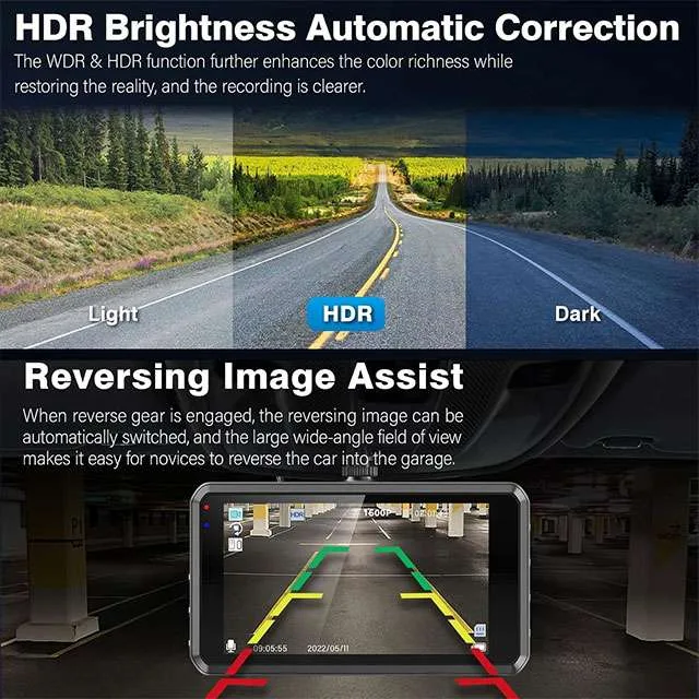 Les caractéristiques du double dashcam de Miden